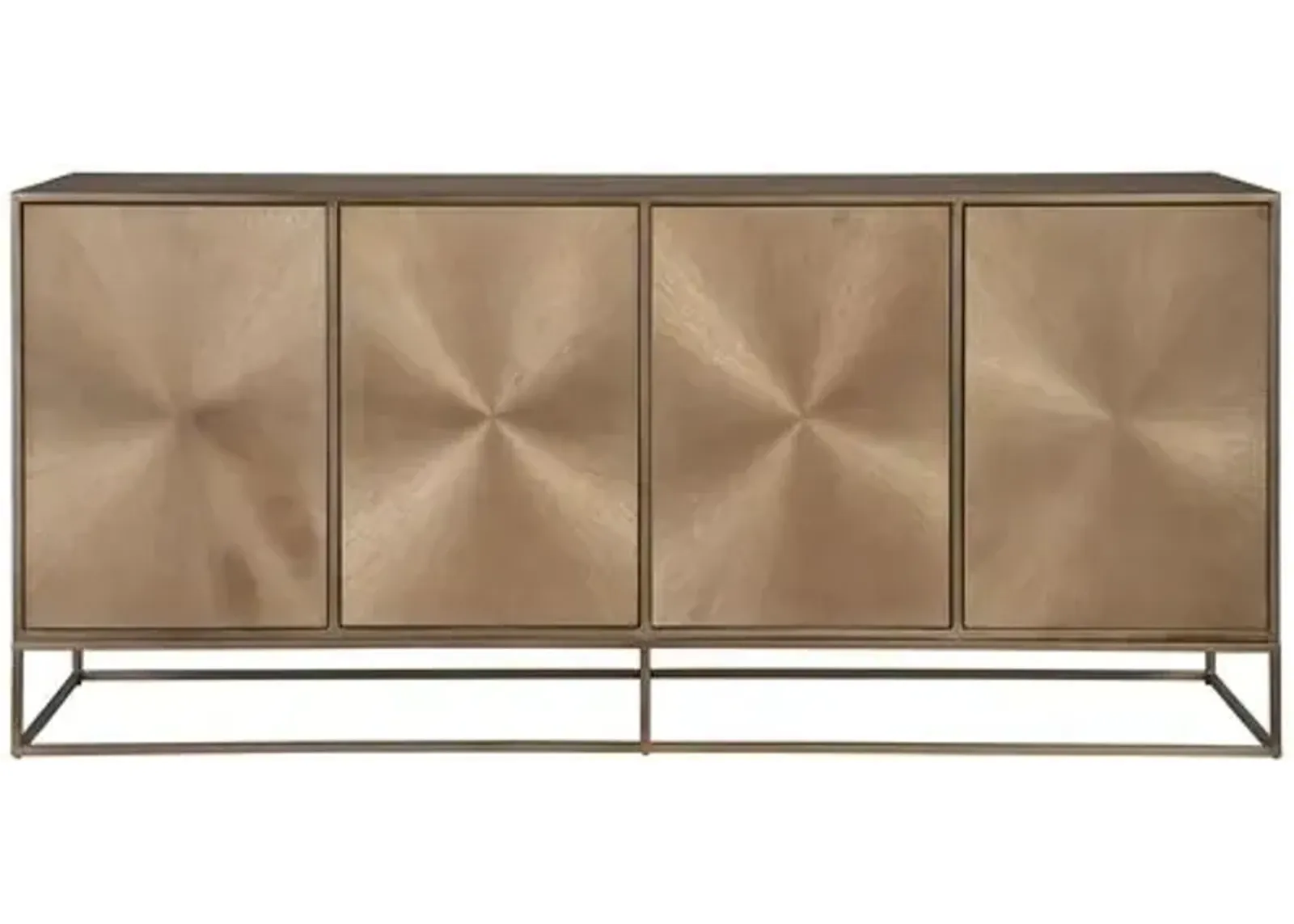 Lynn Credenza - Aged Brass - Gold