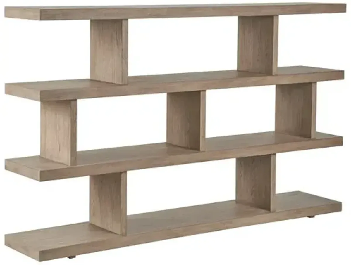 Loreta Room Divider/Bookcase - Gray Oak