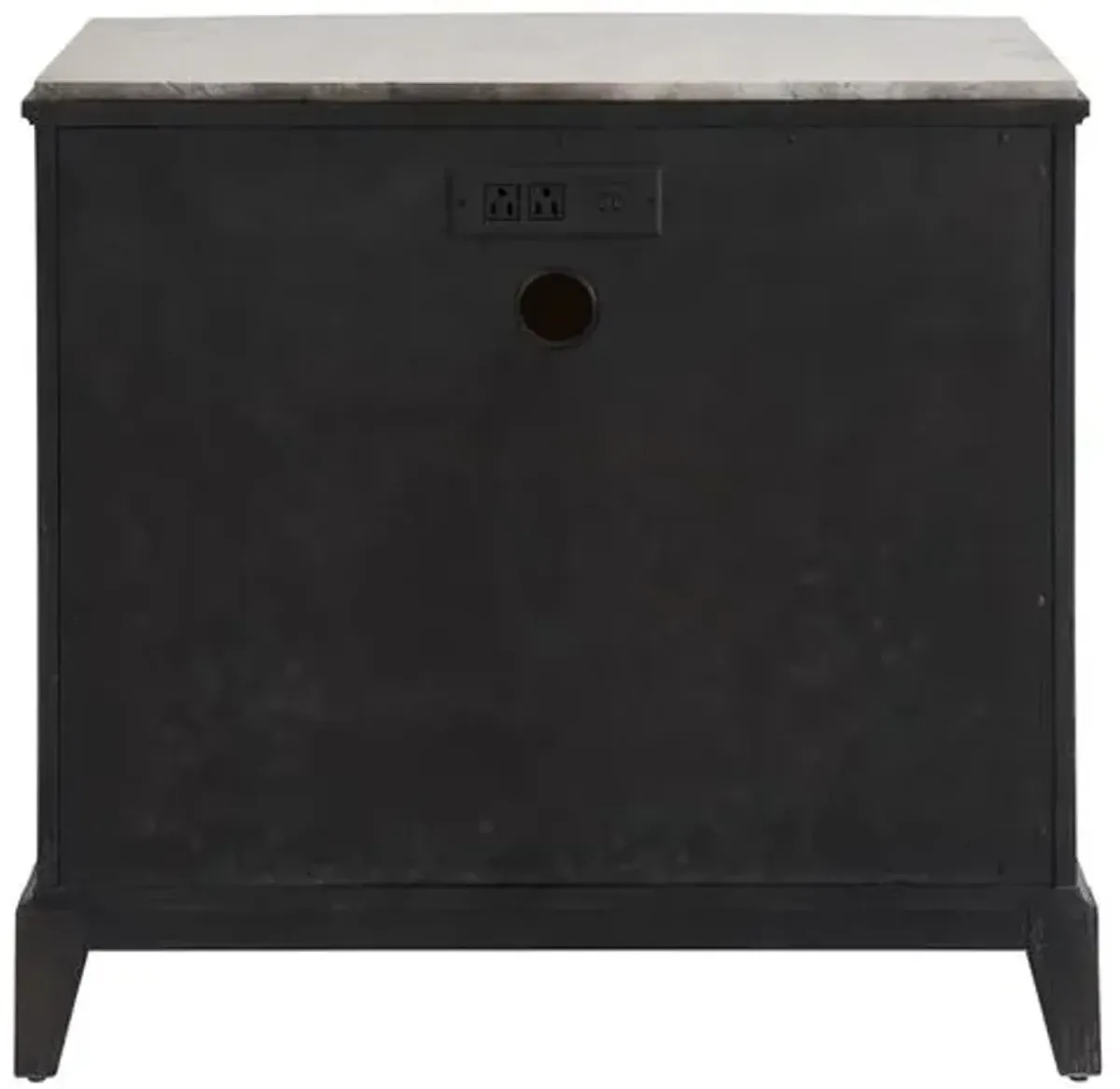 Kyna 3-Drawer Nightstand with Stone Top