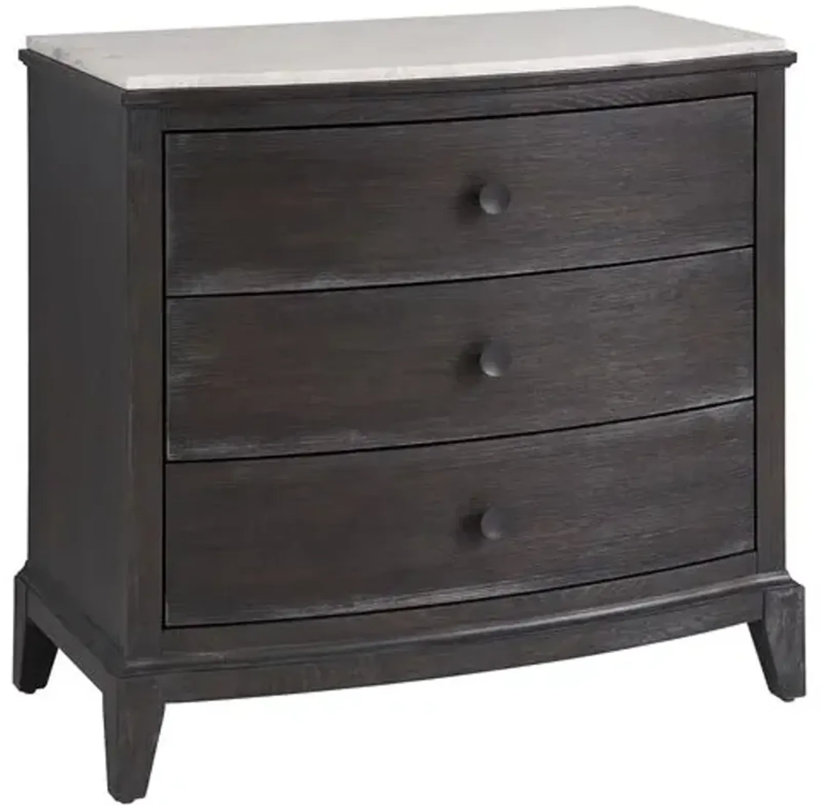 Kyna 3-Drawer Nightstand with Stone Top