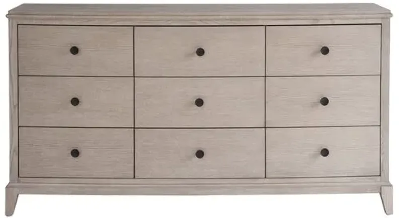 Kyna 9-Drawer Dresser - Rolling Fog - Gray