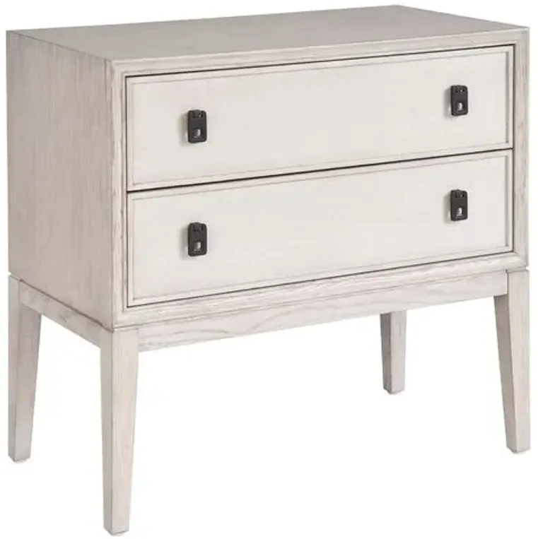 Two Drawer Nightstand - Rolling Fog