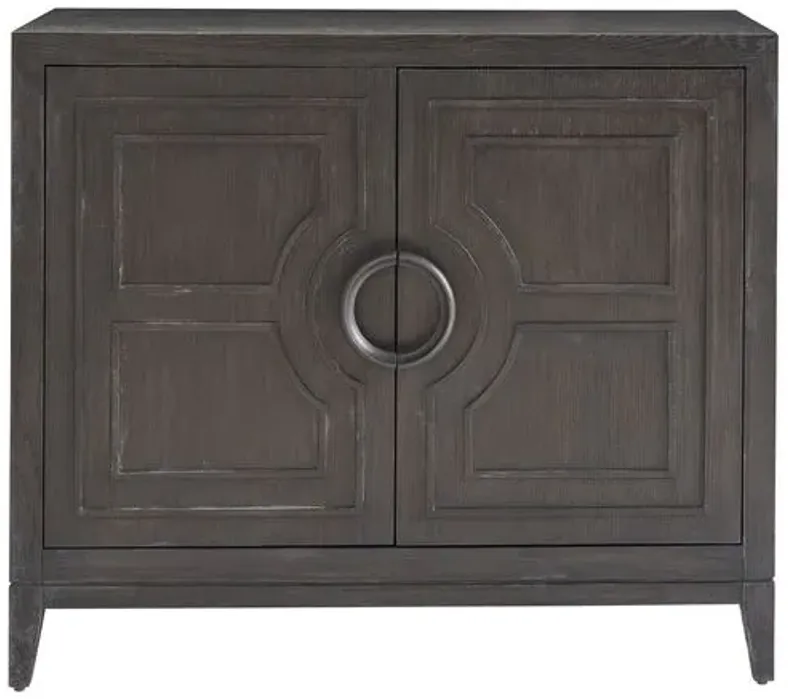 Kenna Two Door Accent Chest - Ravenwood - Black