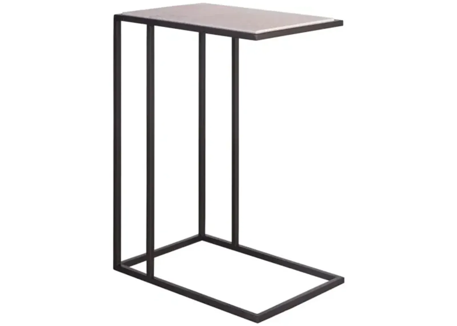 Jemma Stone Stop Drink Table - Soft Matte Black