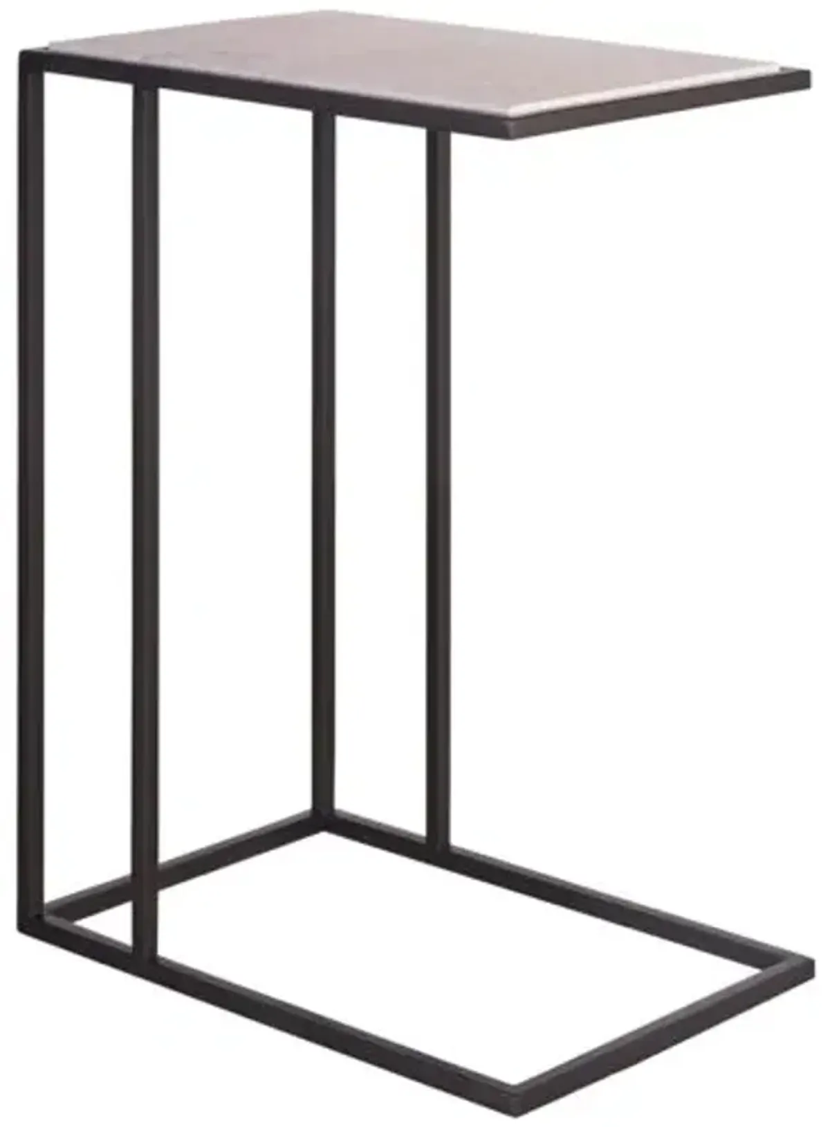 Jemma Stone Stop Drink Table - Soft Matte Black