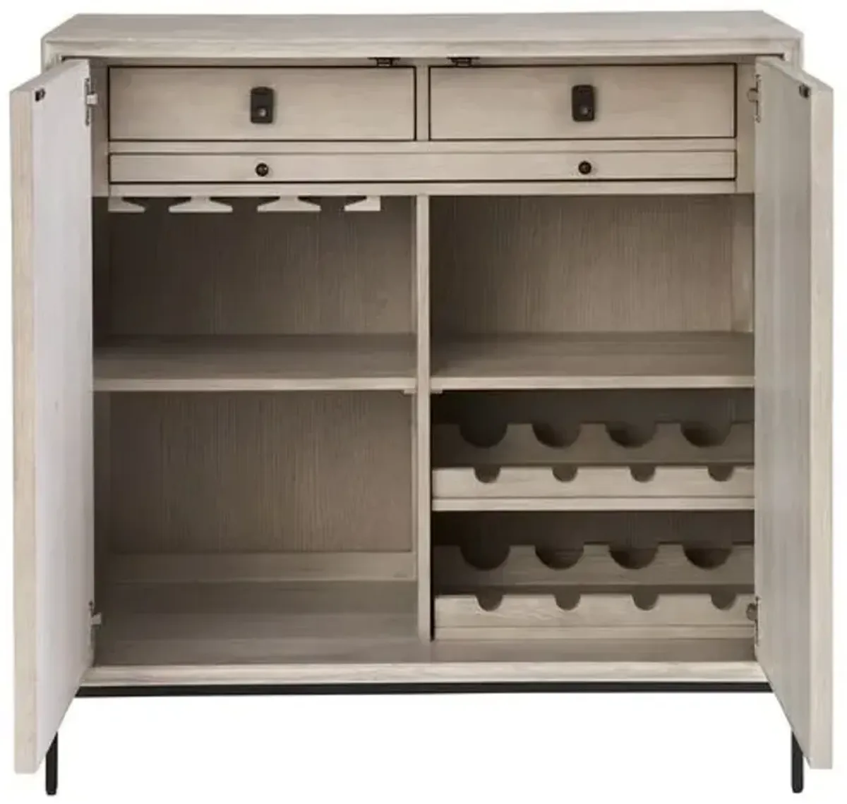 Kyna Bar Cabinet - Rolling Fog