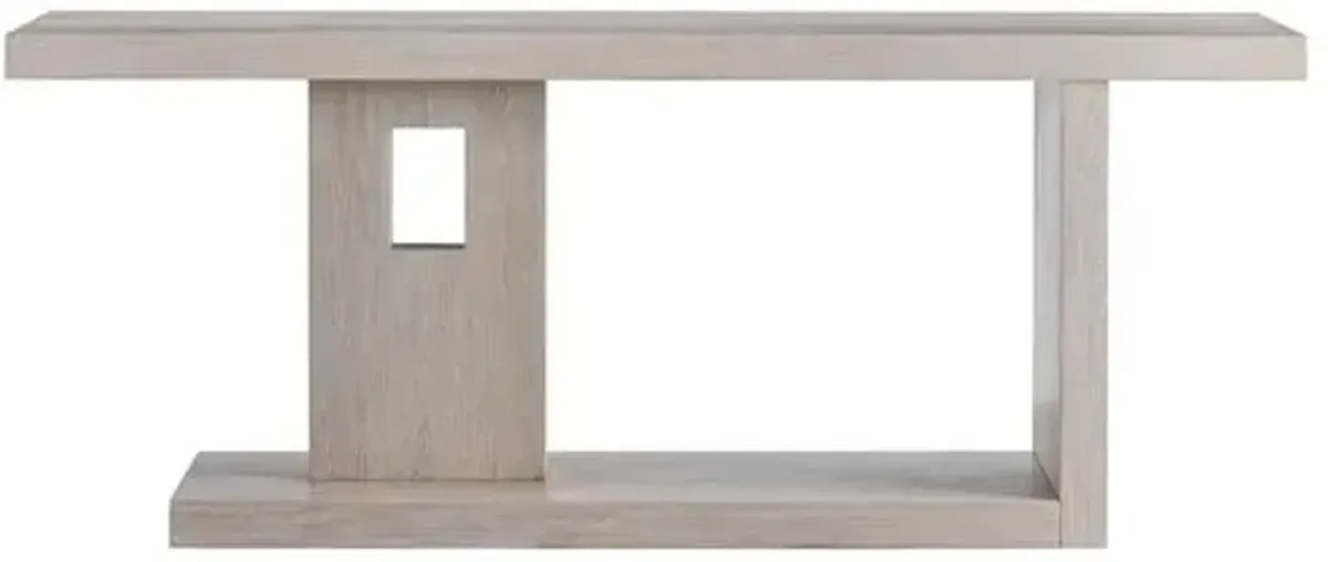 Diana Console Table - White Oak - Gray