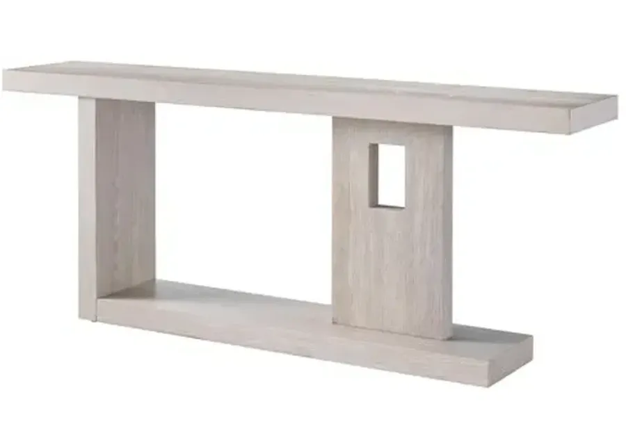 Diana Console Table - White Oak - Gray