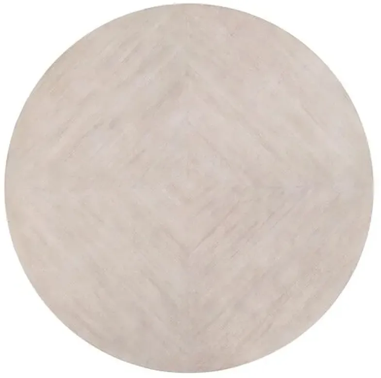 Della 60" Round Dining Table - Silver Fox/Otter Oak