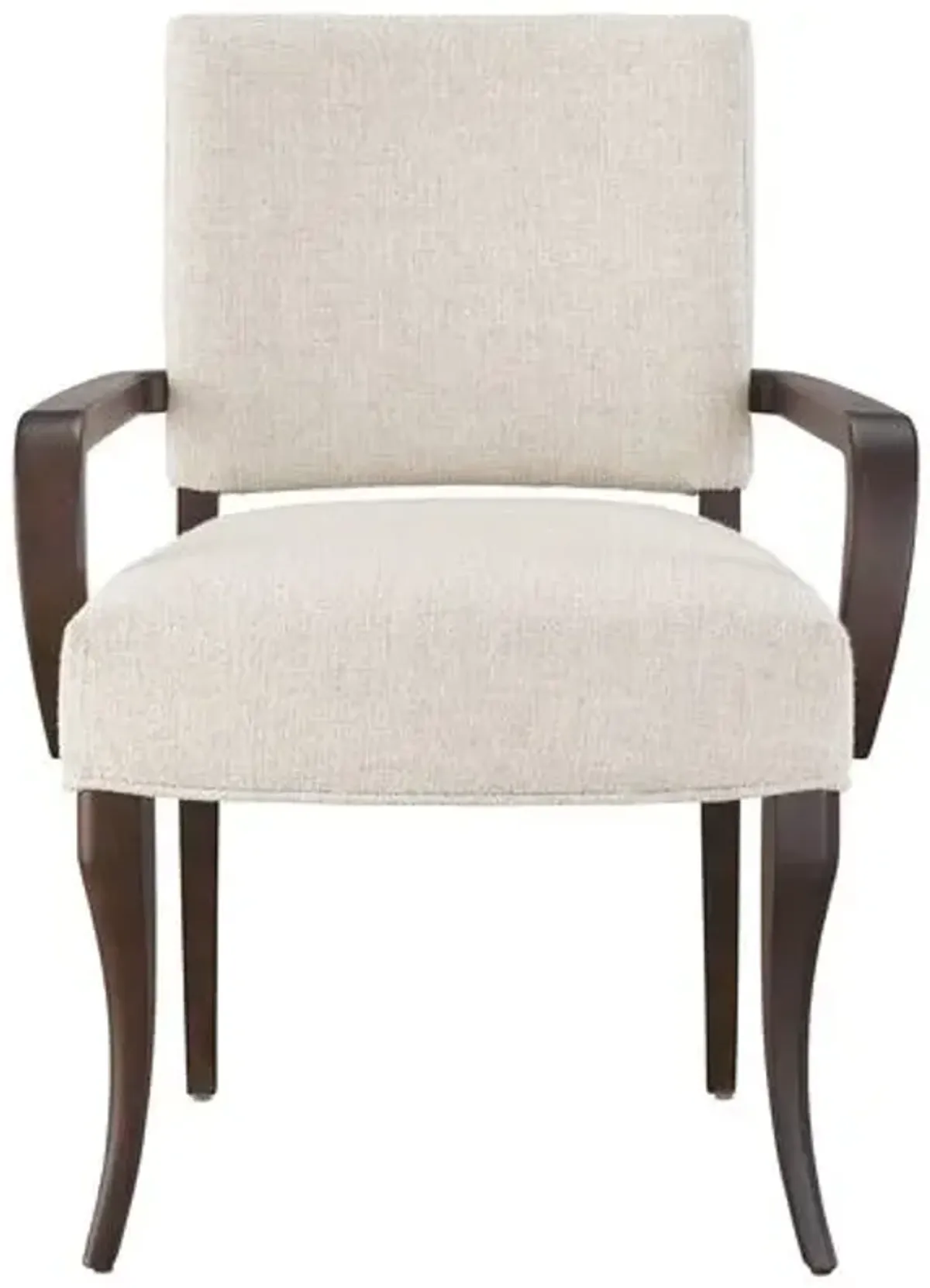 Set of 2 Dahlia Arm Chairs - Otter/Sand Performance - Brown