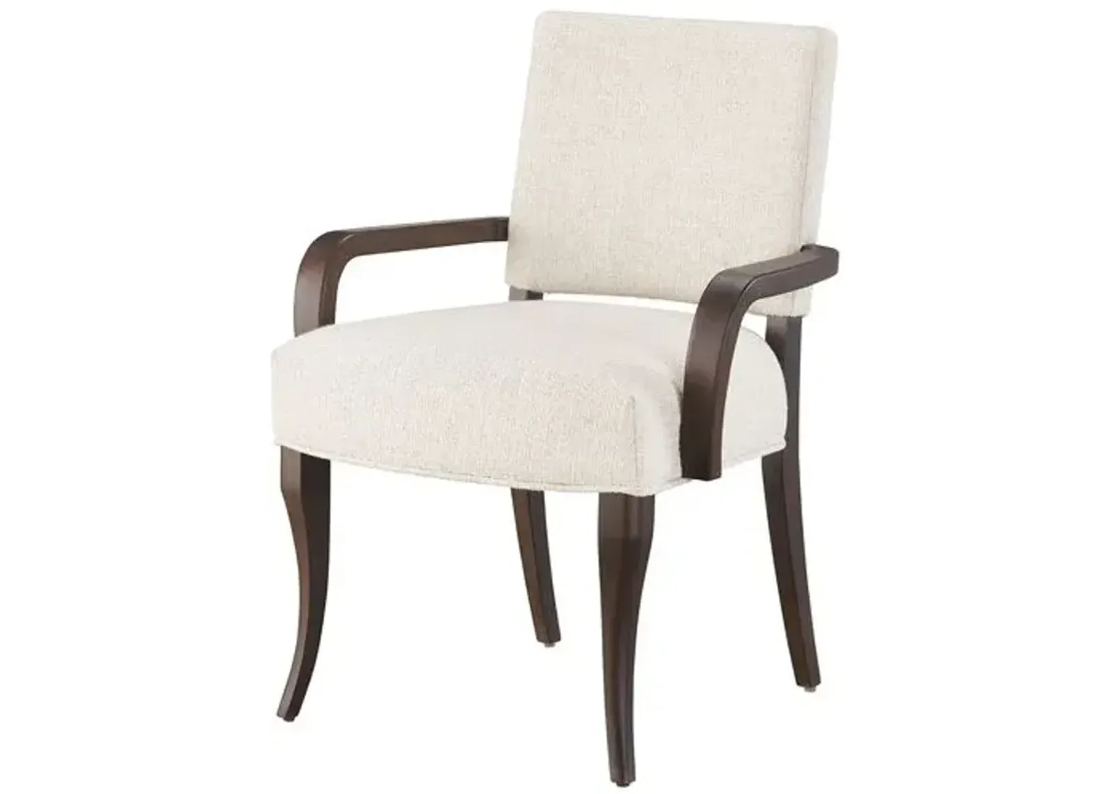 Set of 2 Dahlia Arm Chairs - Otter/Sand Performance - Brown