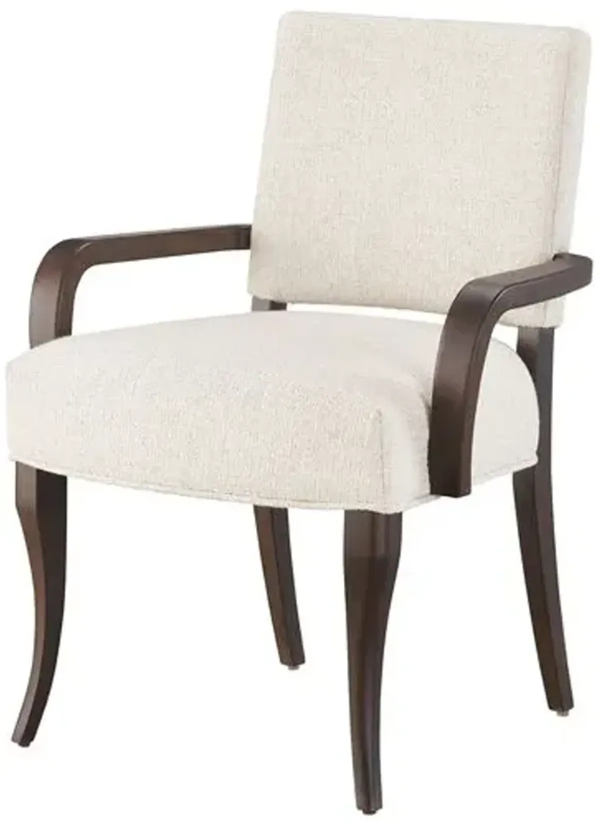 Set of 2 Dahlia Arm Chairs - Otter/Sand Performance - Brown