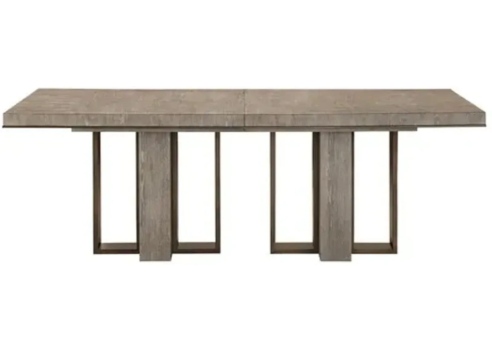 Della Extension Dining Table - Weathered Oak