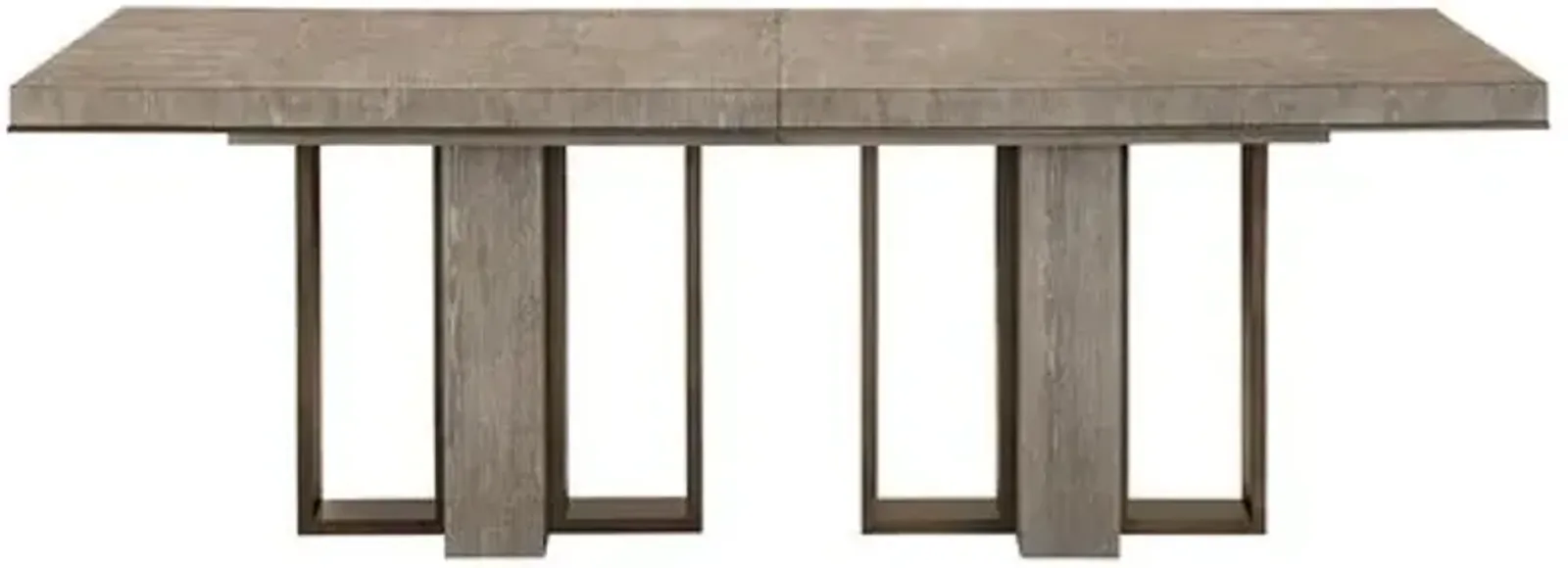 Della Extension Dining Table - Weathered Oak