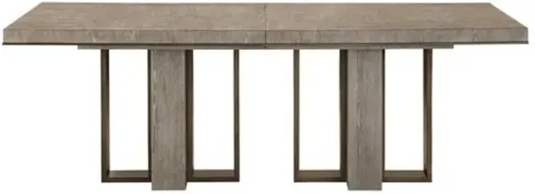 Della Extension Dining Table - Weathered Oak