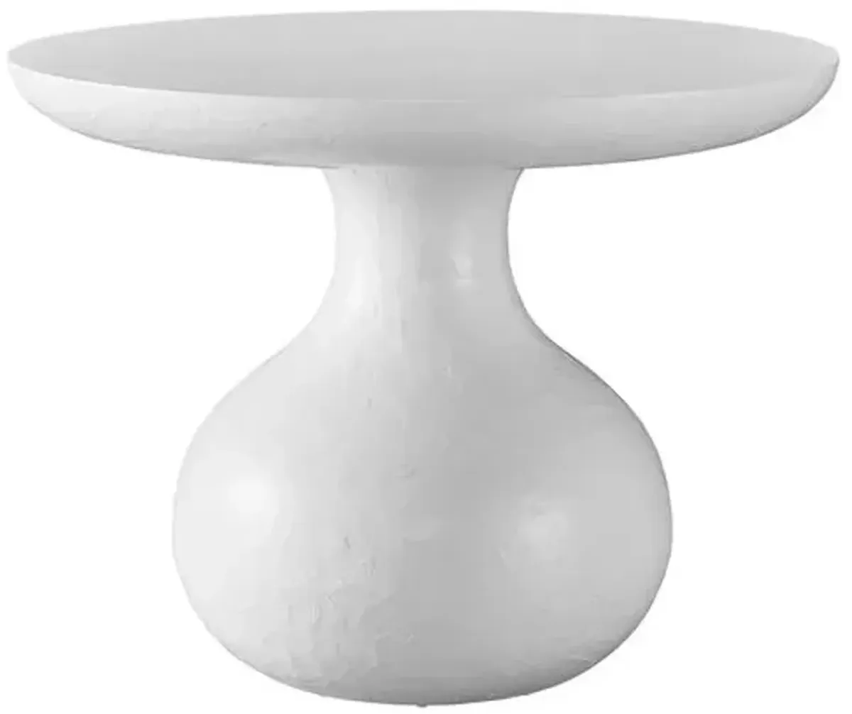 Charlee Barbara Entry Table - White Dove