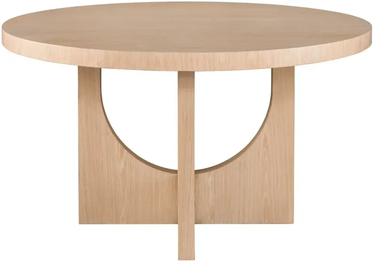 Cassie Round Dining Table, Tech Oak