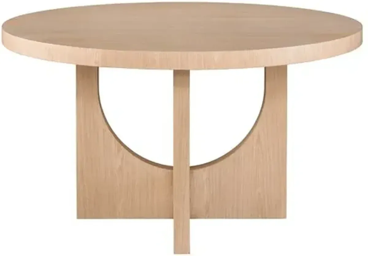 Cassie Round Dining Table - Tech Oak