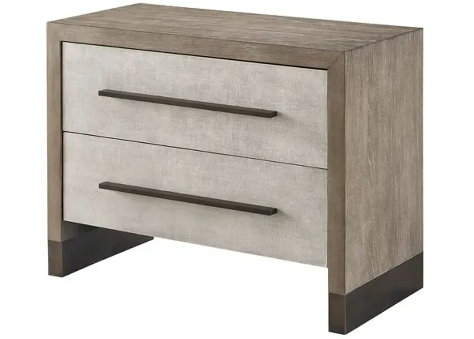 Bowen 2-Drawer Nightstand - Weathered Oak