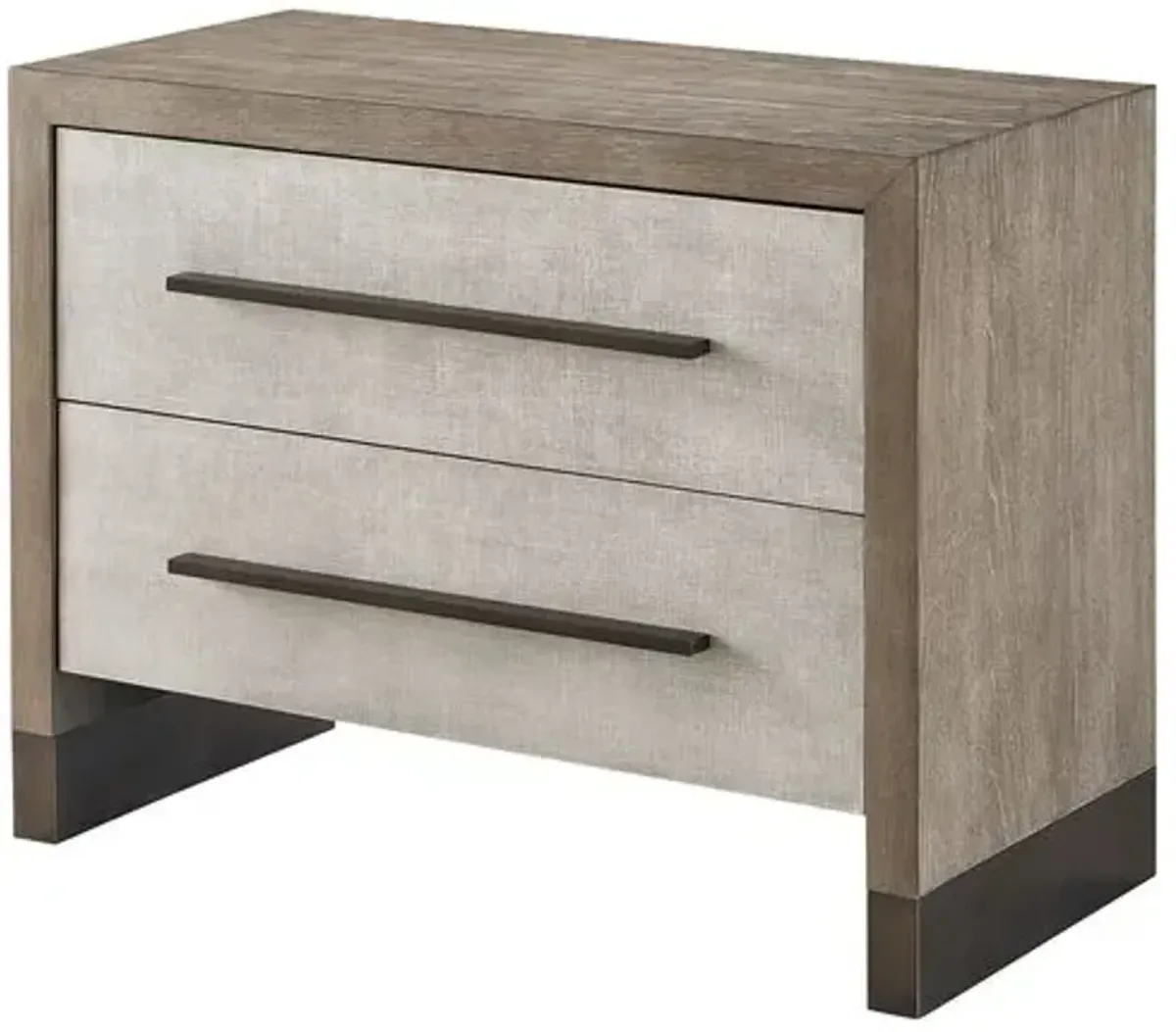 Bowen 2-Drawer Nightstand - Weathered Oak