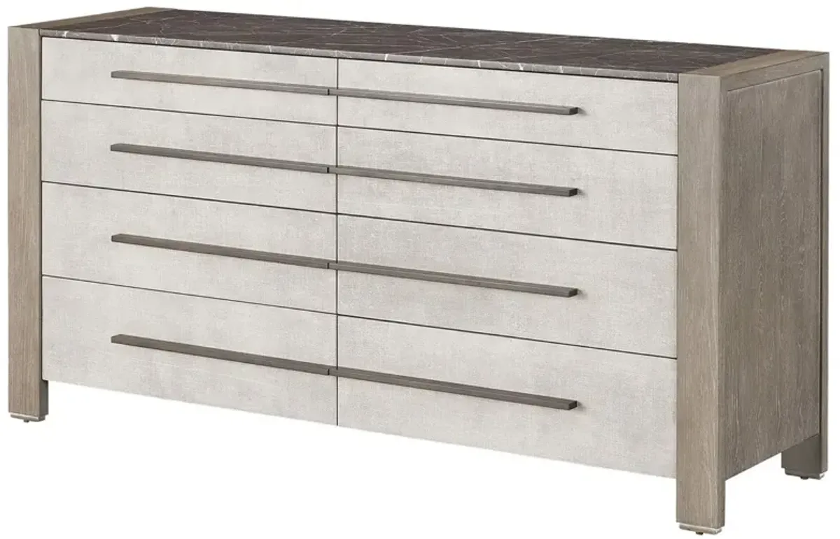 Bowen 8-Drawer Dresser, Weathered Oak