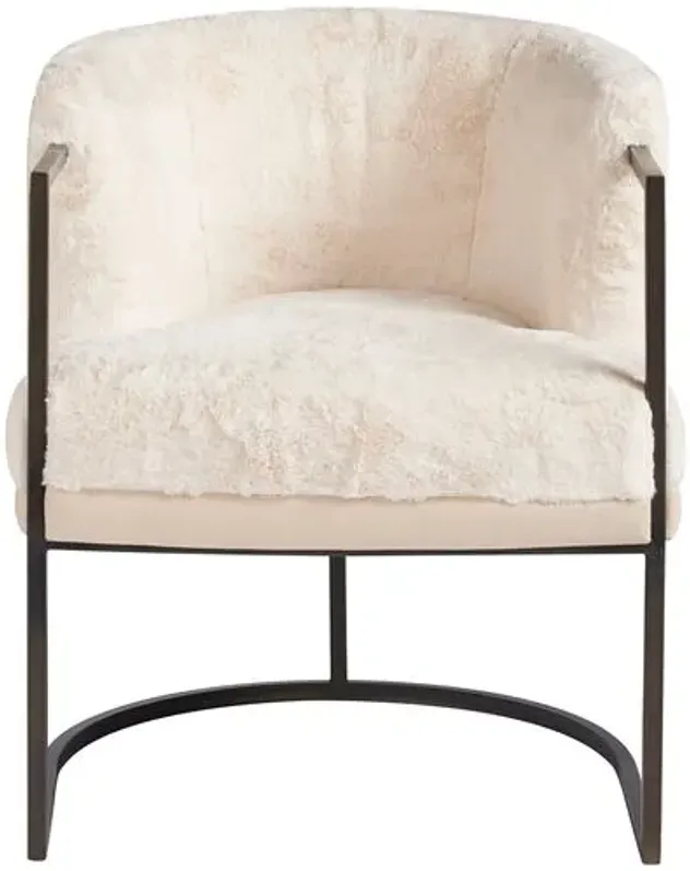 Booker Accent Chair - Bunny Cream - Multi, Comfortable, Durable