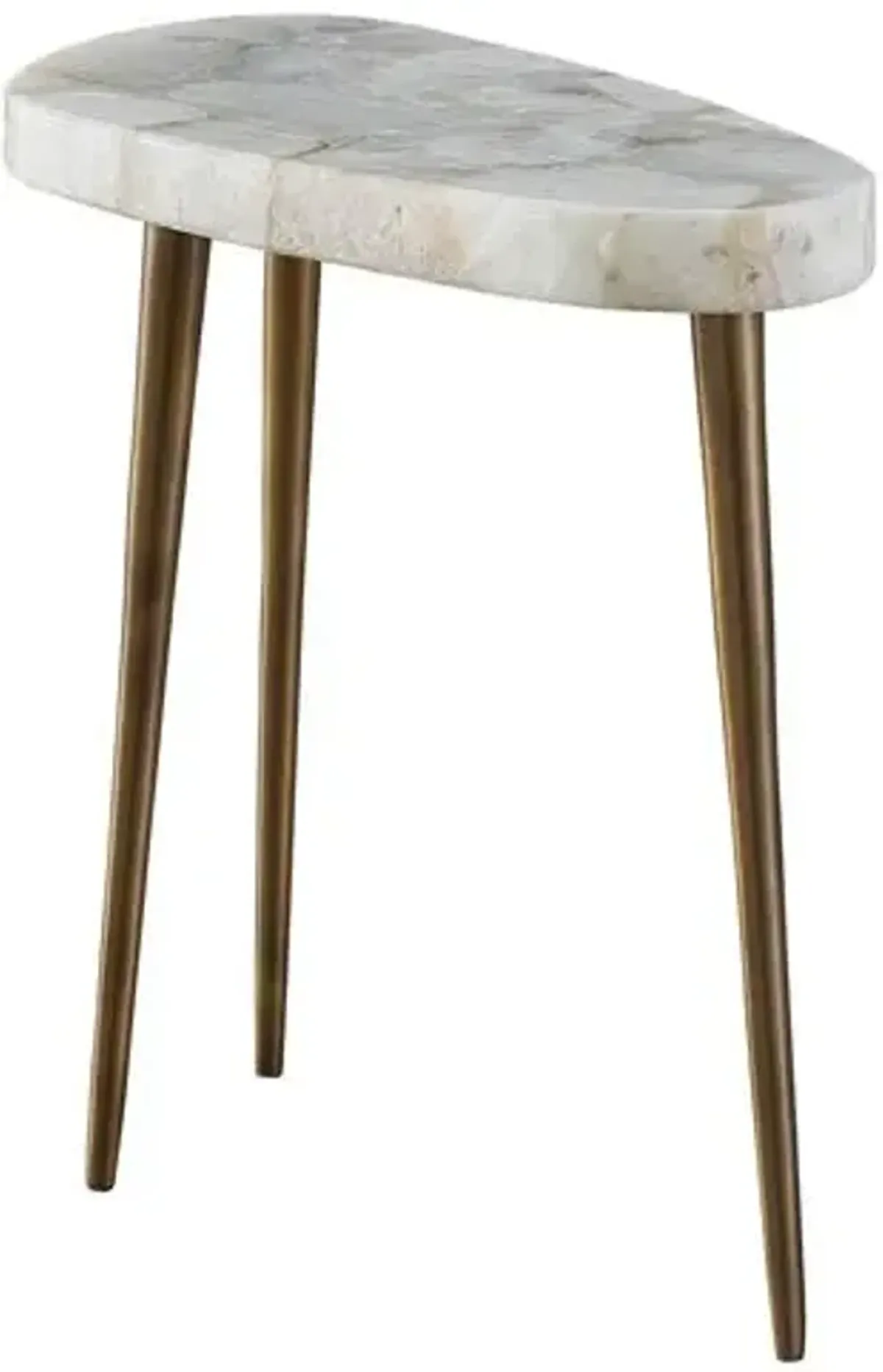 Beckett Short Side Table - Agate/Bronze - Multi