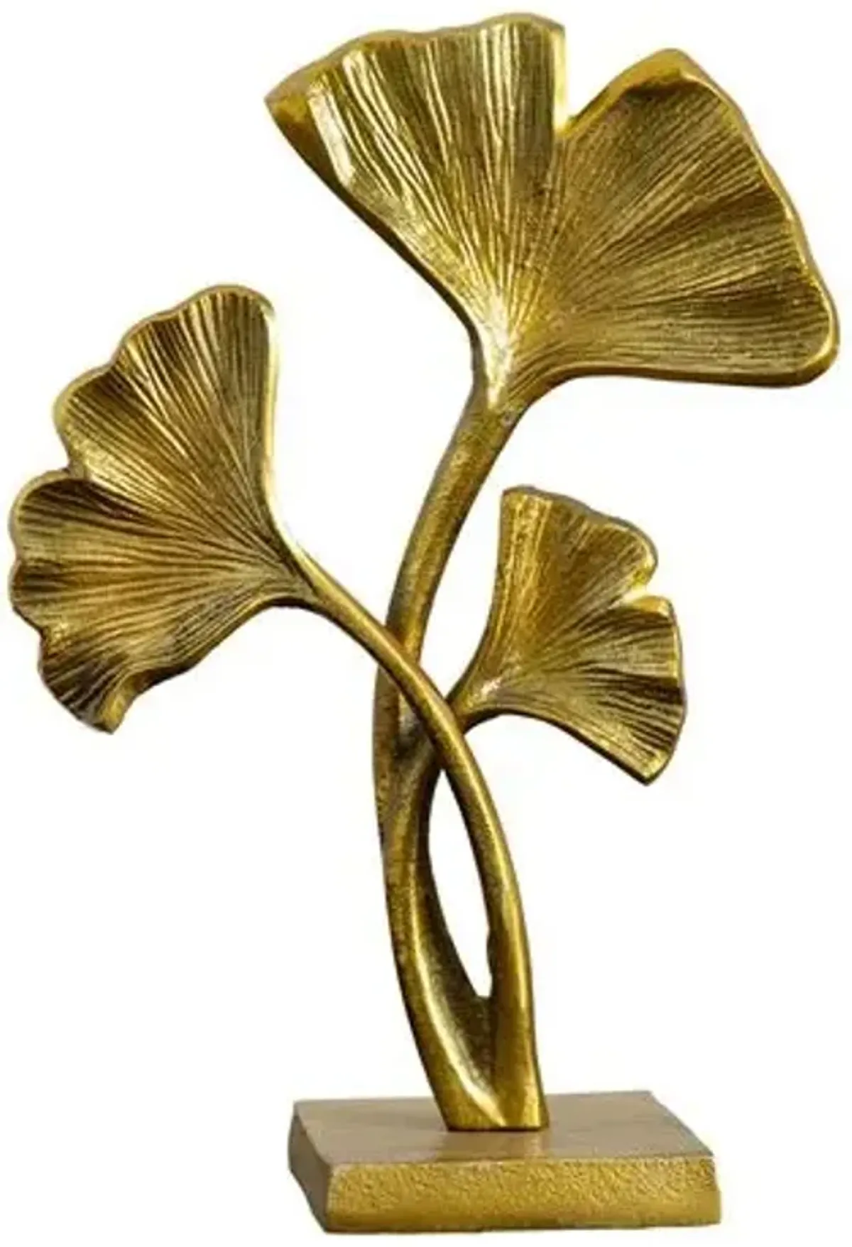 15in. Gold Leaf Sculpture Decorative Accent