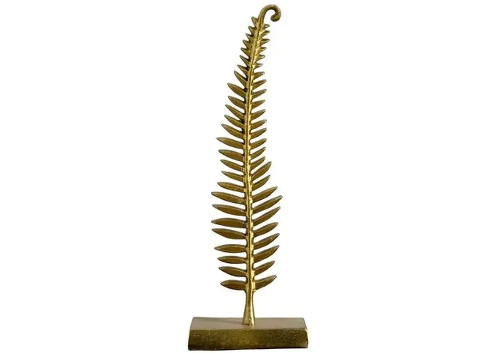 17in. Gold Leaf Sculpture Decorative Accent