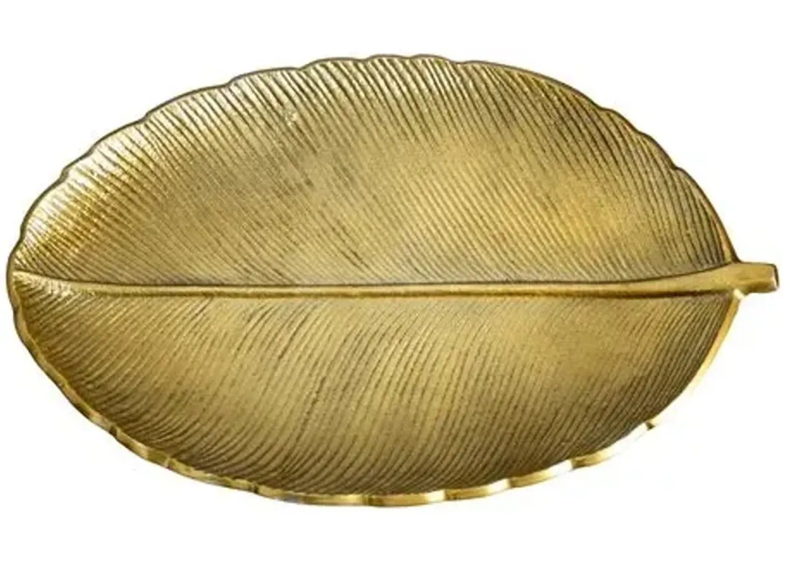 16in. Gold Leaf Decorative Accent Tray