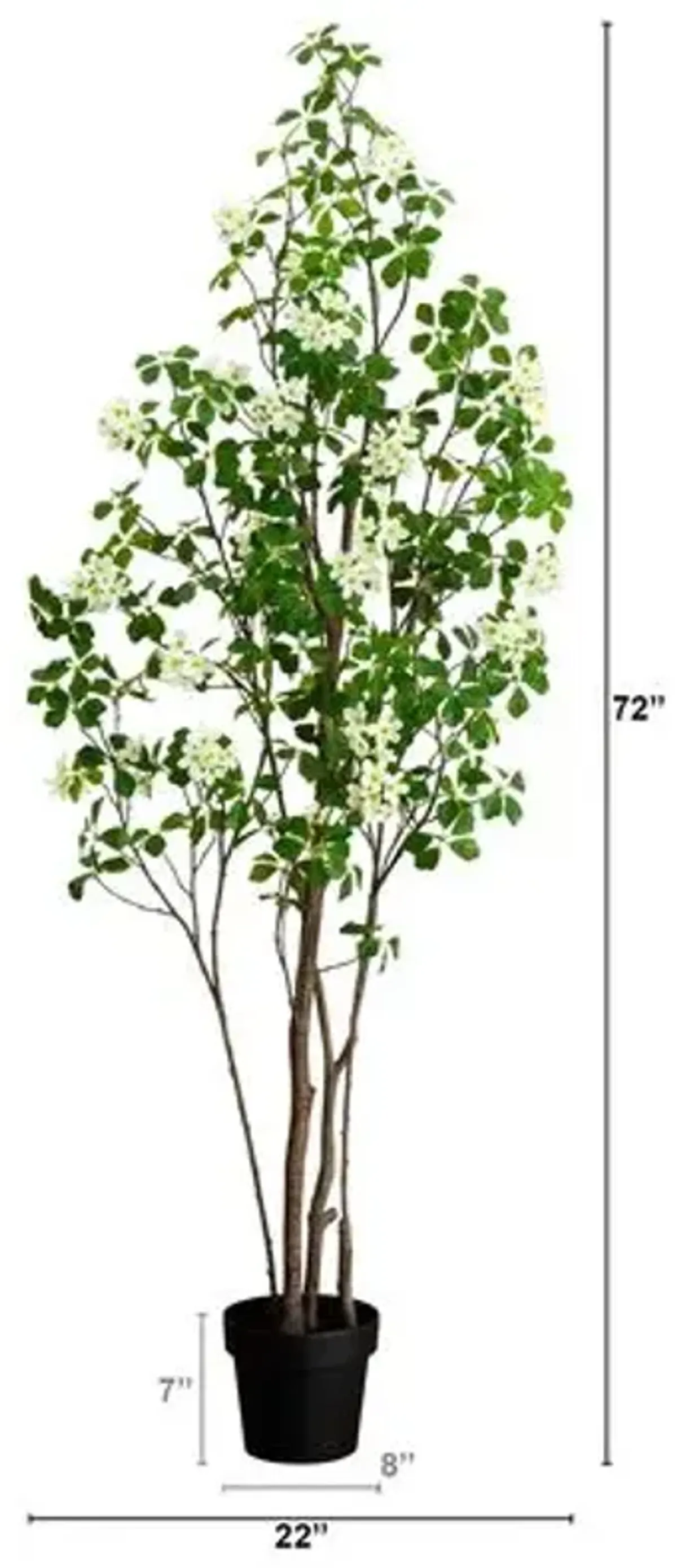 6ft. Artificial Dogwood Tree with Real Touch Leaves - Green