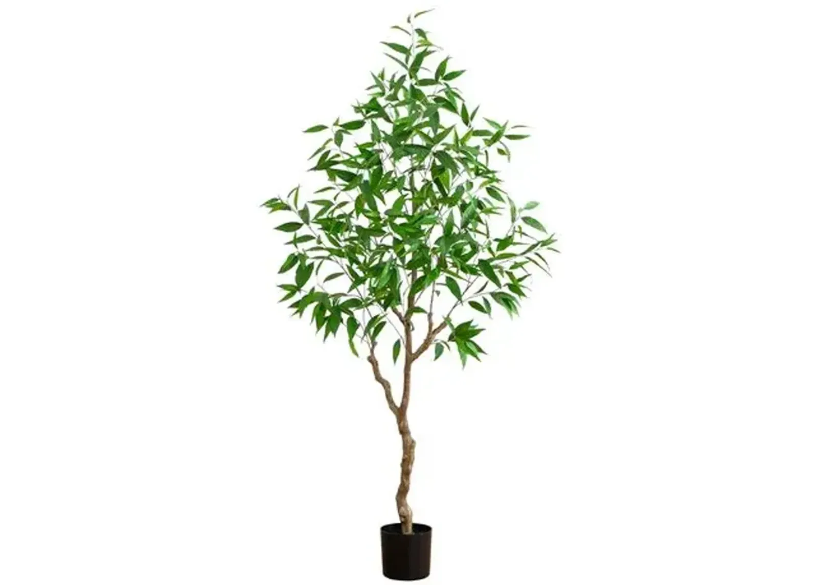 7ft. Artificial Long Leaf Greco Eucalyptus Tree with Real Touch Leaves - Green