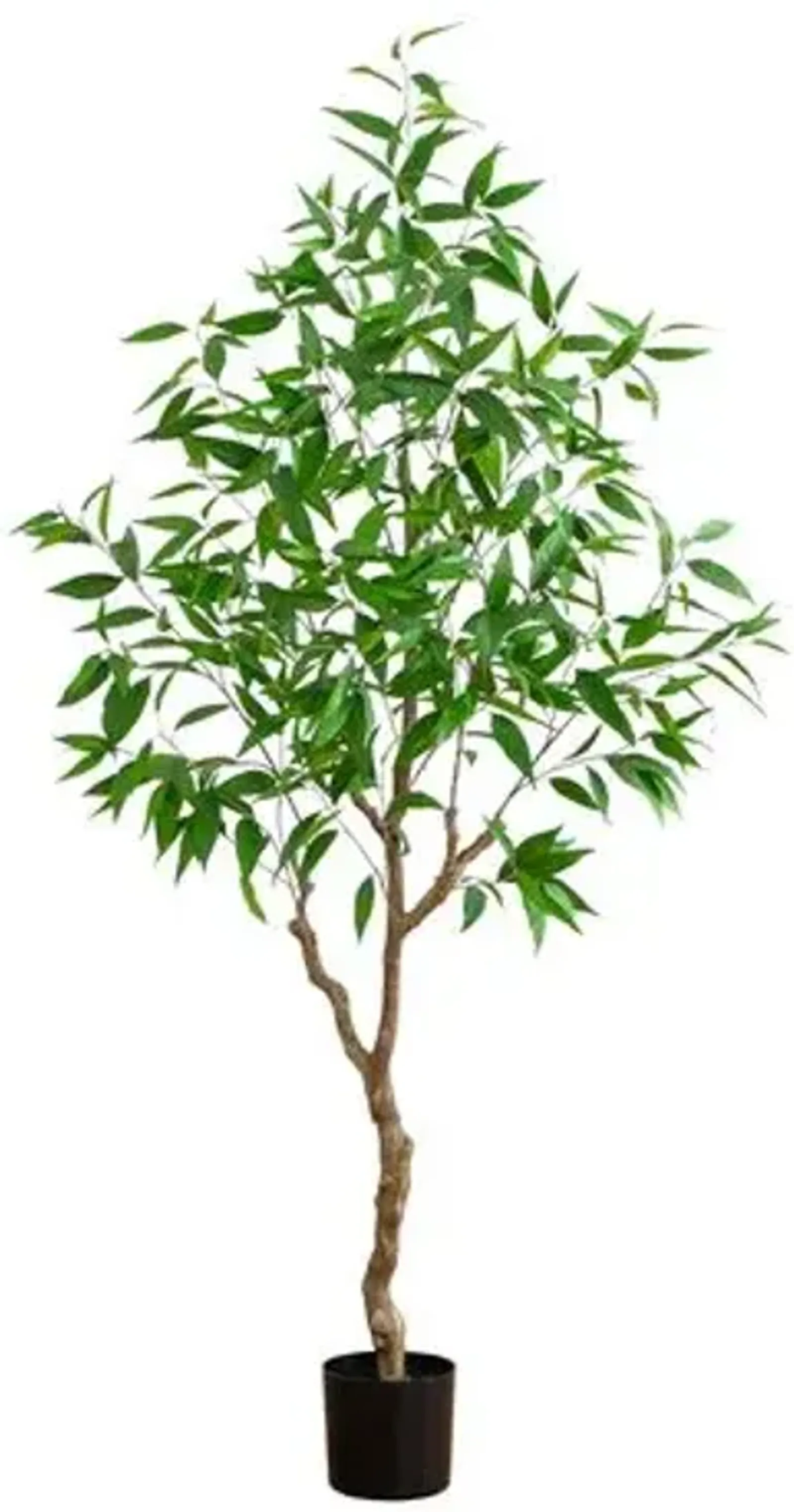 7ft. Artificial Long Leaf Greco Eucalyptus Tree with Real Touch Leaves - Green