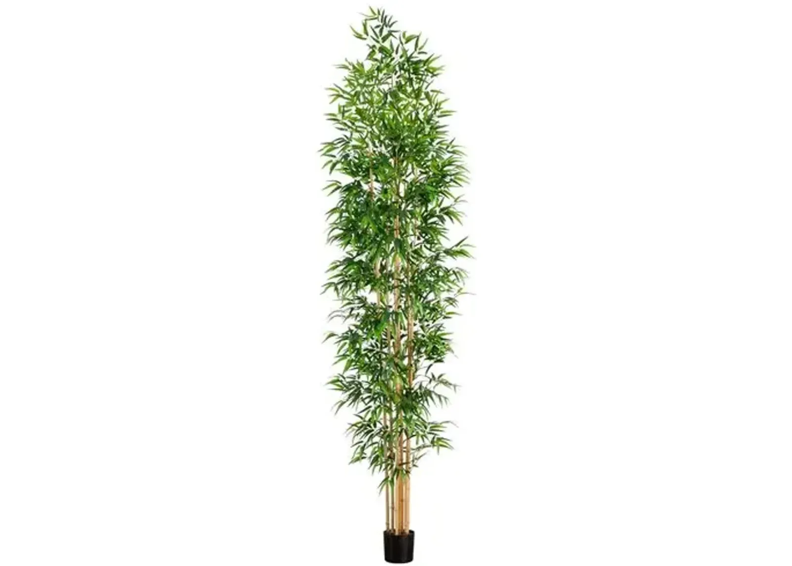 11ft. Artificial Bamboo Tree with Real Bamboo Trunks - Green