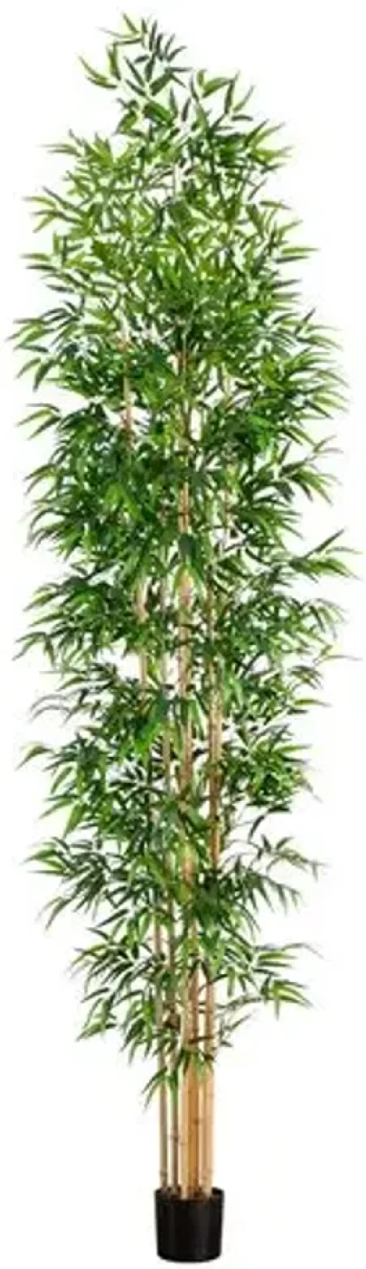 11ft. Artificial Bamboo Tree with Real Bamboo Trunks - Green