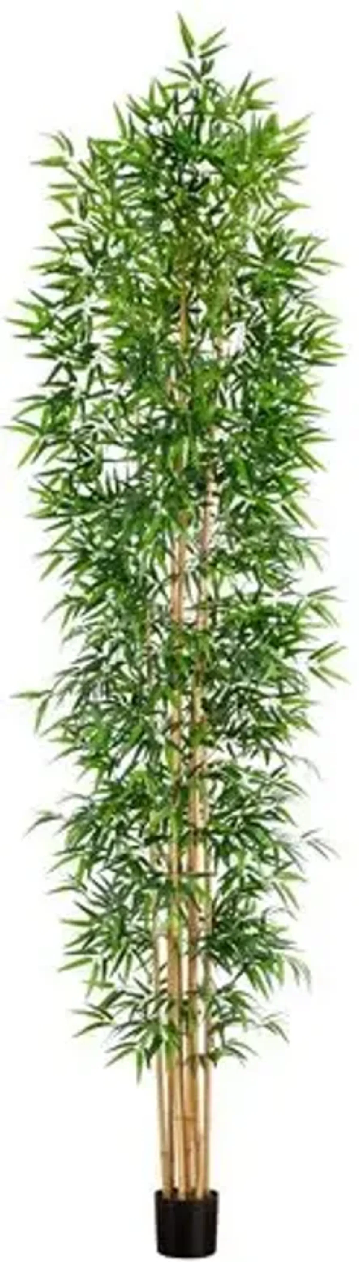 12ft. Artificial Bamboo Tree with Real Bamboo Trunks - Green