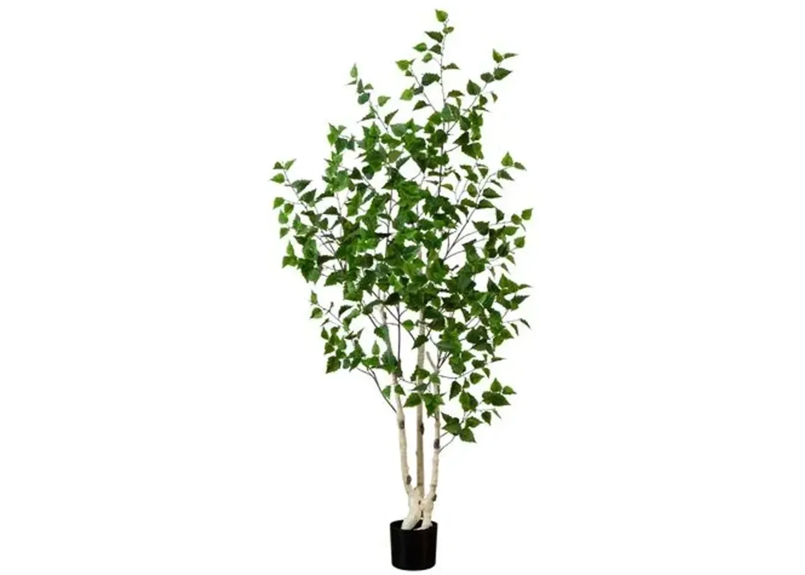 6ft. Artificial Birch Tree with Real Touch Leaves - Green