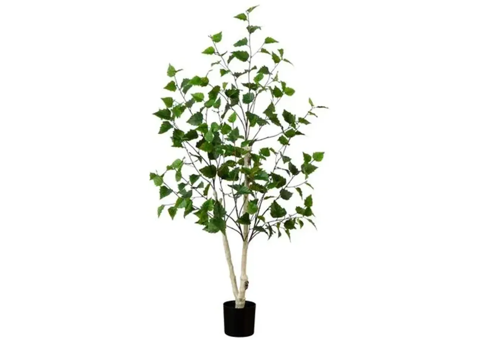 4ft. Artificial Birch Tree with Real Touch Leaves - Green