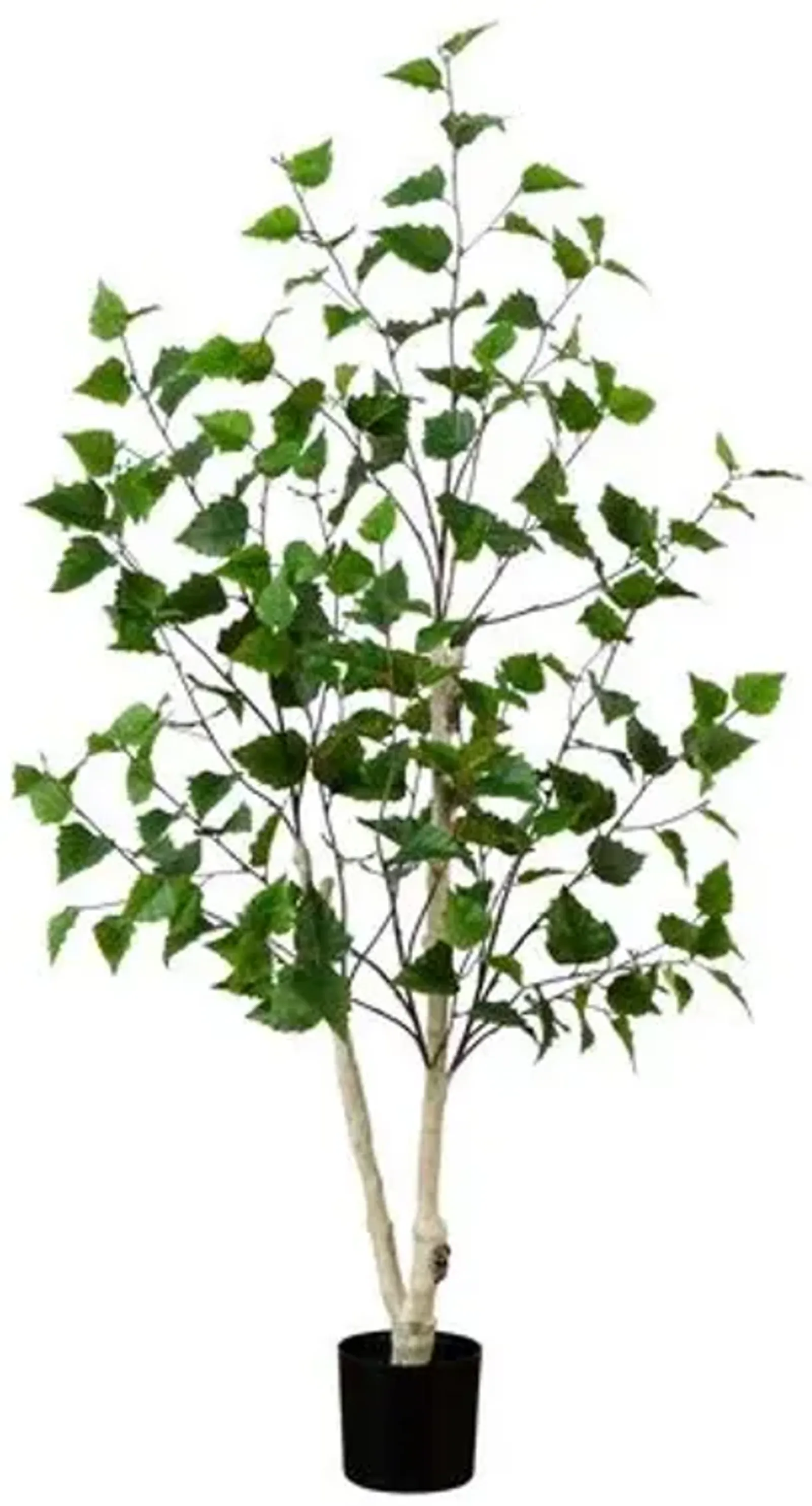 4ft. Artificial Birch Tree with Real Touch Leaves - Green