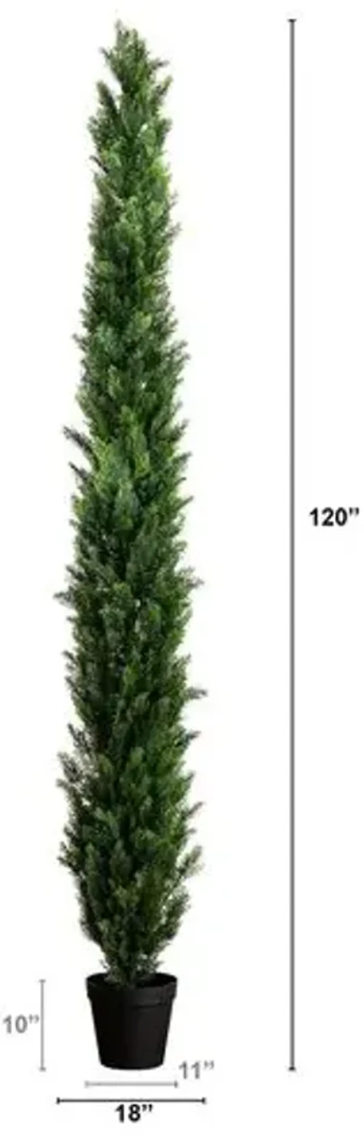 10ft. UV Resistant Artificial Cedar Pine Tree - Green