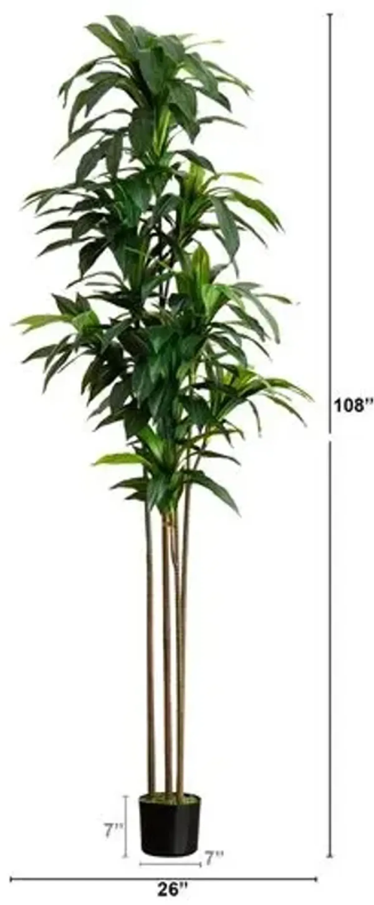 9ft. Artificial Dracaena Tree with Real Touch Leaves - Green