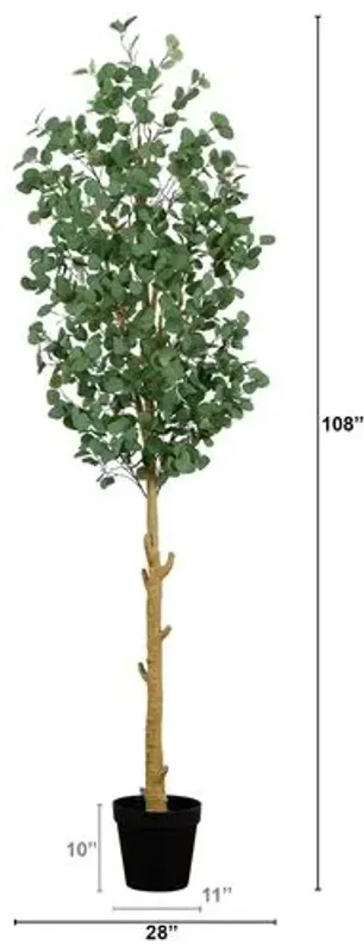 9ft. Artificial Eucalyptus Tree - Green