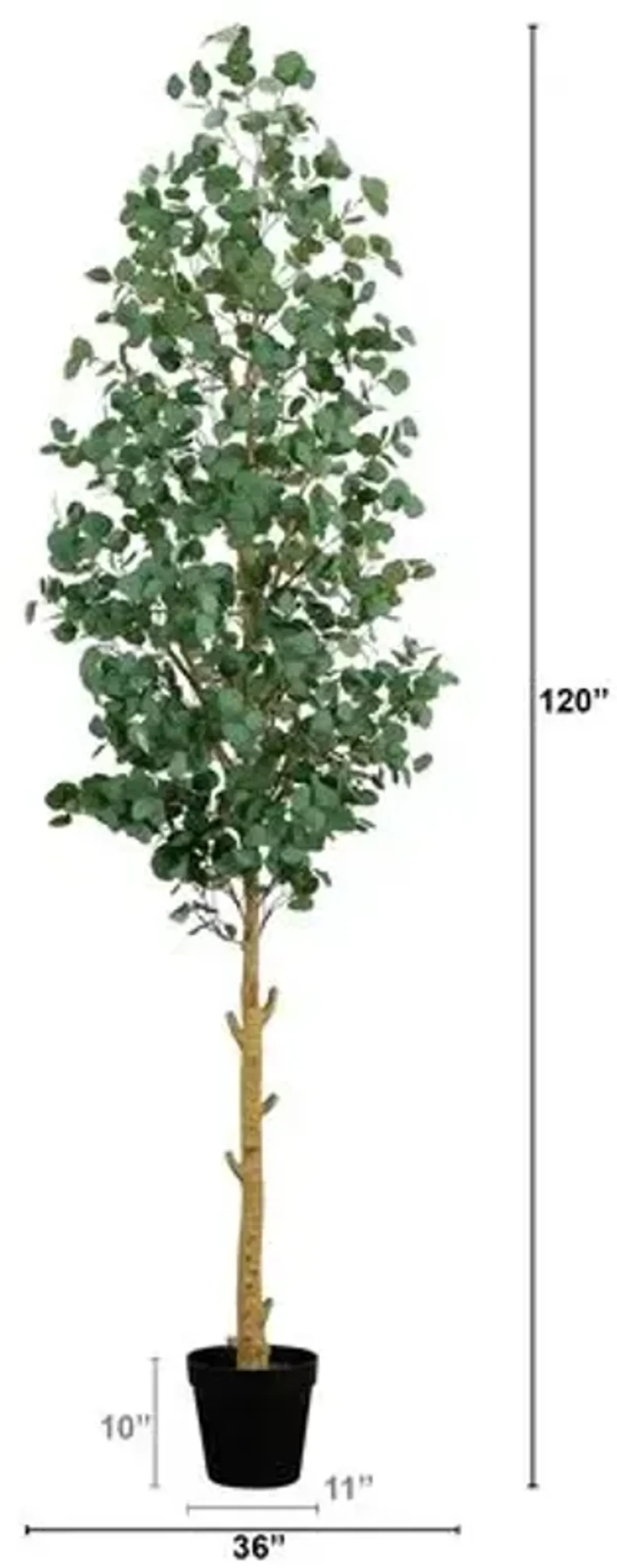 10ft. Artificial Eucalyptus Tree - Green