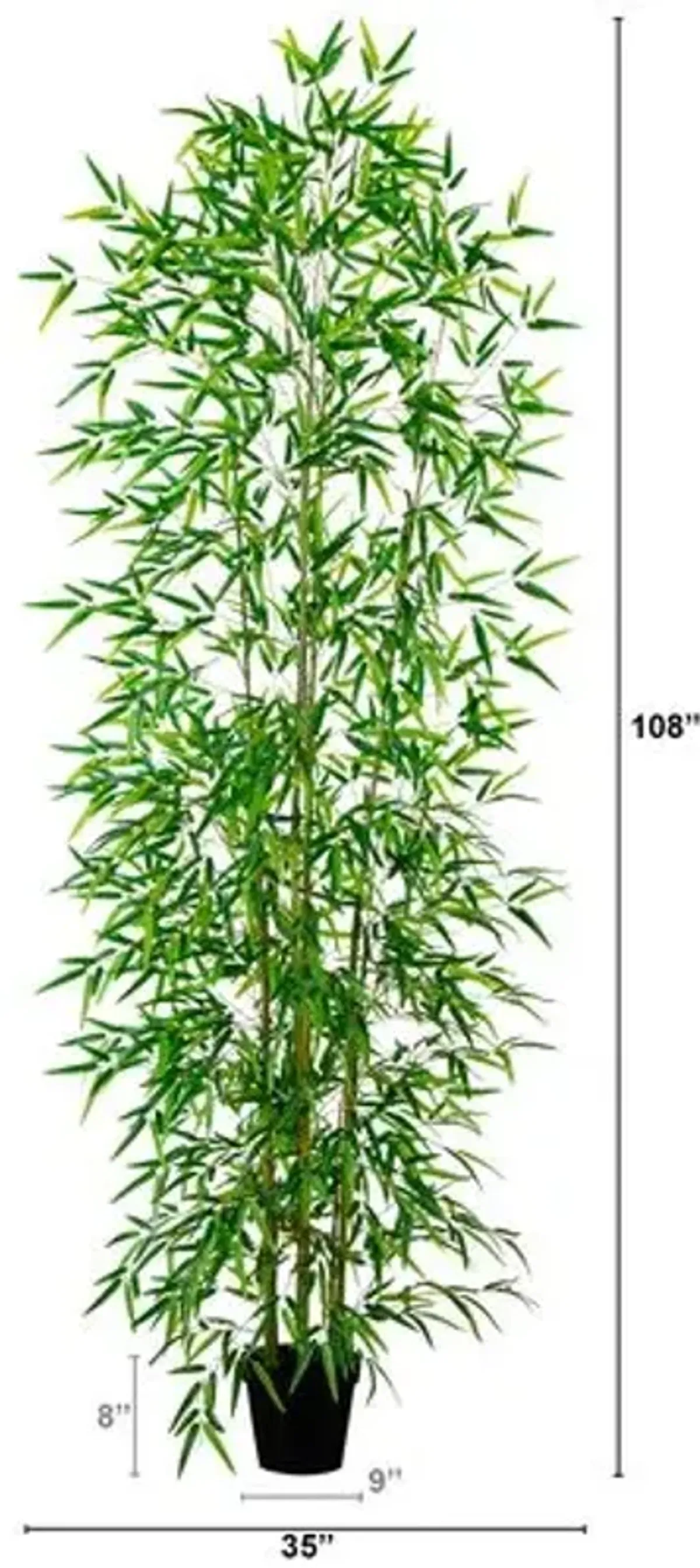 9ft. Artificial Green Bamboo Tree