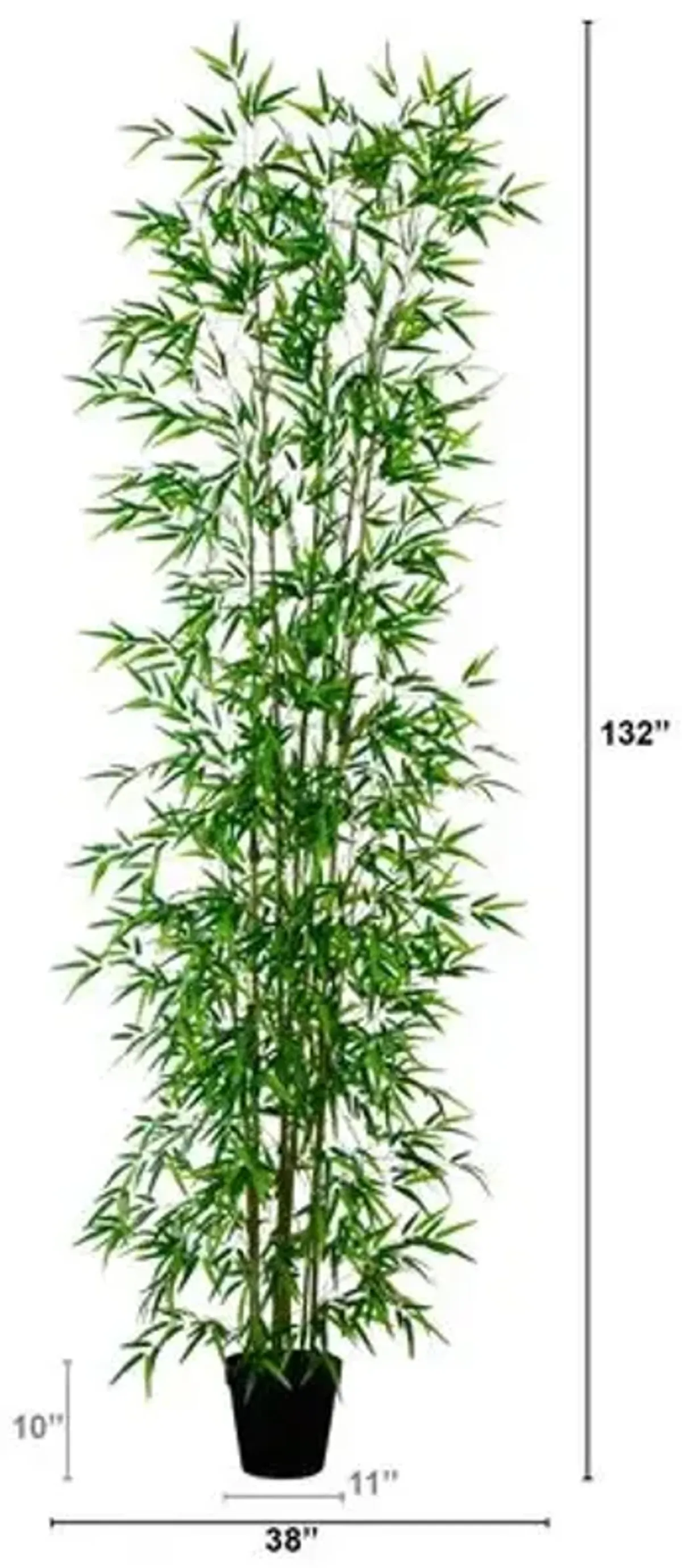 11ft. Artificial Green Bamboo Tree