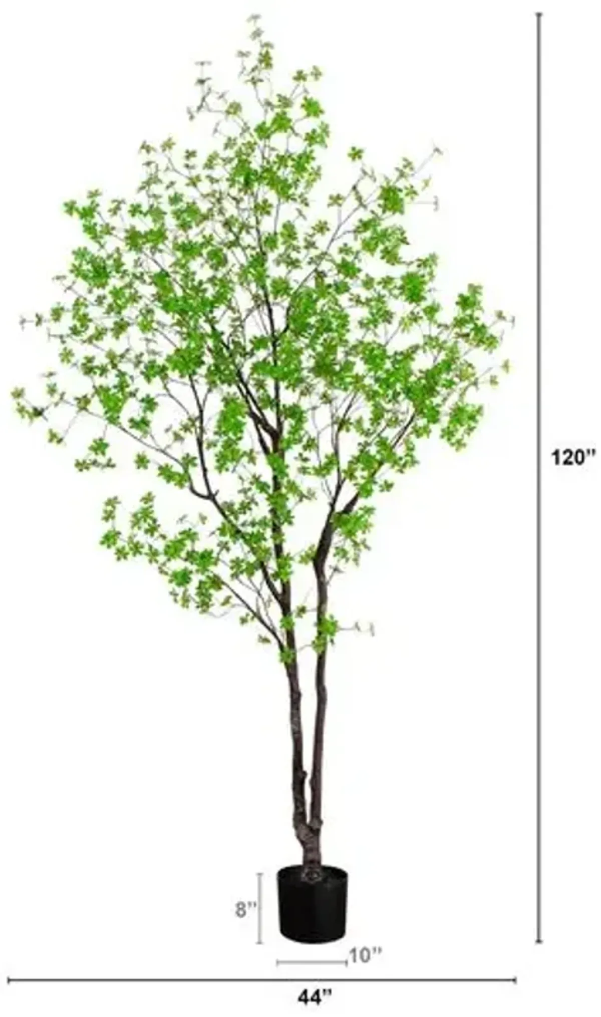 10ft. Artificial Minimalist Enkianthus Tree - Green