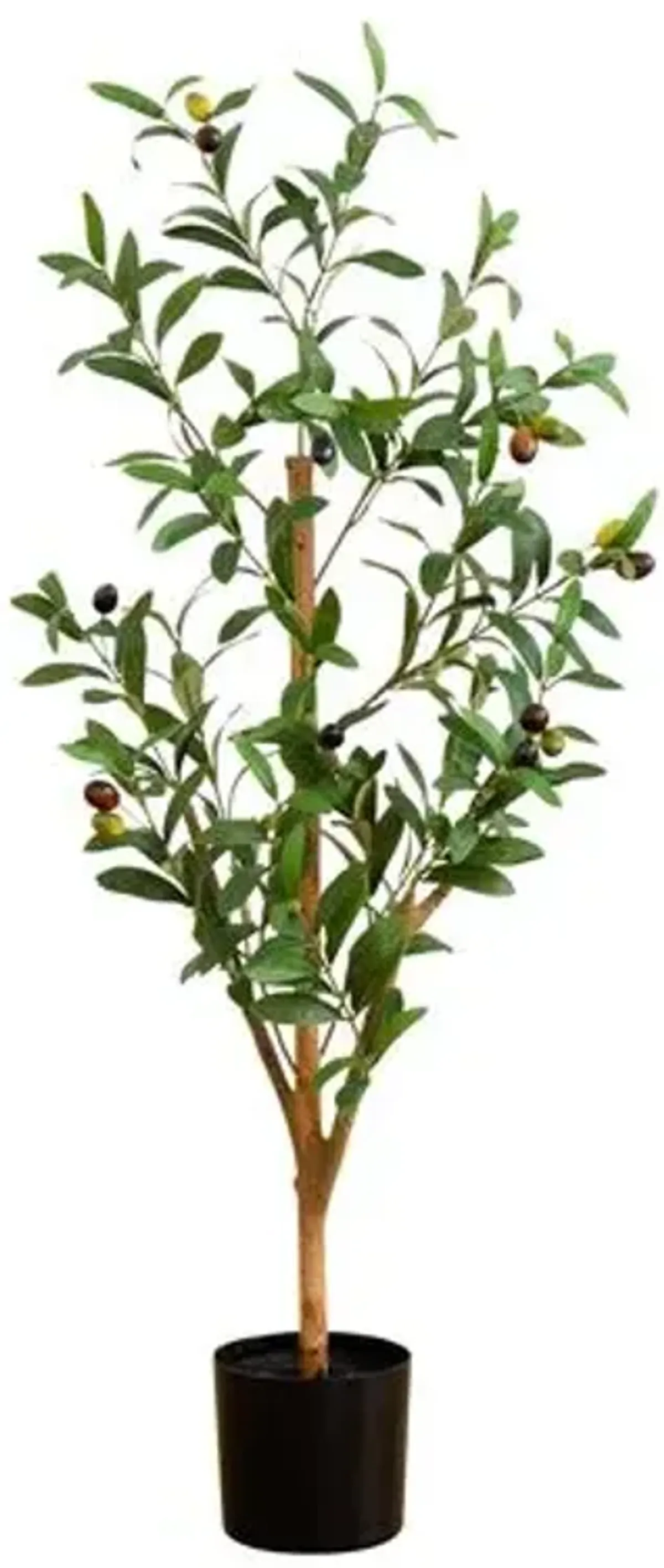 3ft. Artificial Olive Tree with Natural Trunk - Green