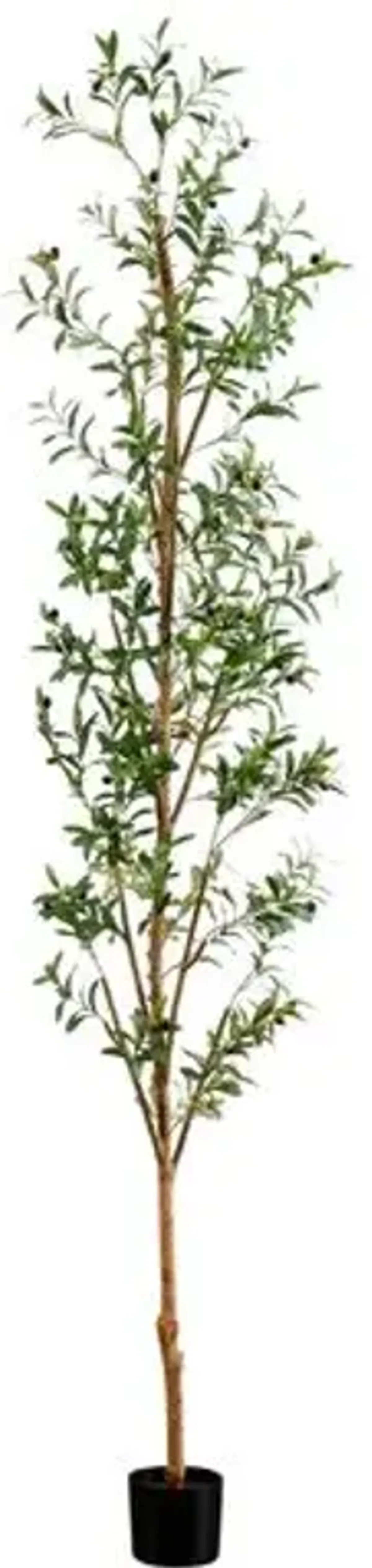 9ft. Artificial Olive Tree with Natural Trunk - Green