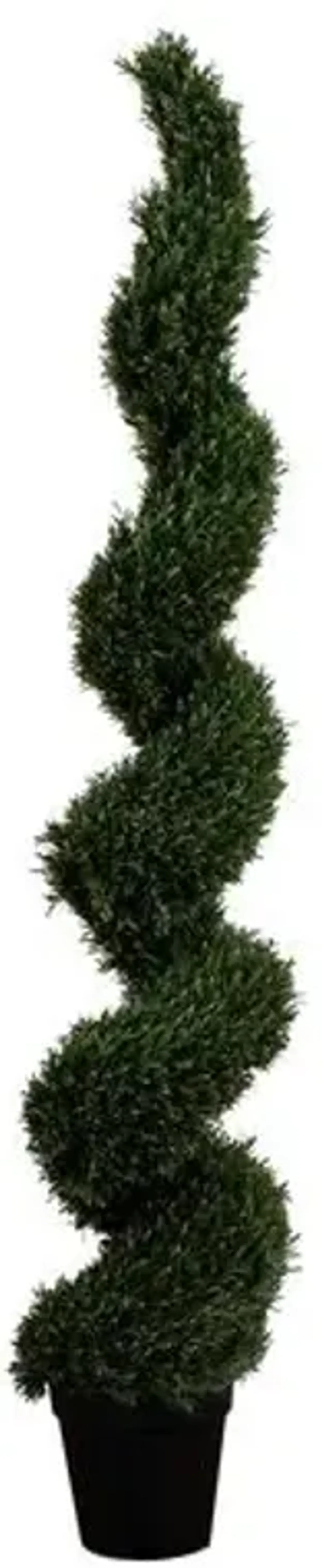 7ft. UV Resistant Artificial Rosemary Spiral Topiary Tree - Green