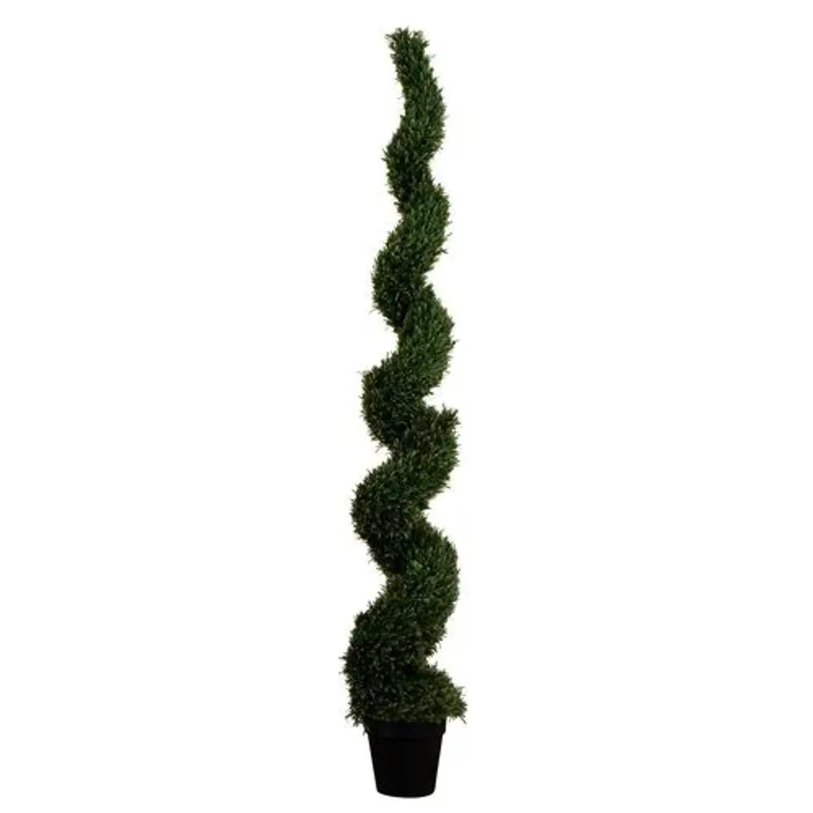 8ft. UV Resistant Artificial Rosemary Spiral Topiary Tree - Green